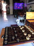 宋禮庭 SOGLYTIN中國(guó)象棋紅木鑲嵌套裝實(shí)木棋盤紫光檀黃楊木雙拼高檔禮品 棋子5CM 曬單實(shí)拍圖