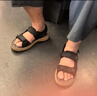 海瀾之家HLA涼鞋男士時尚休閑涼鞋舒適沙灘鞋【七夕情人節(jié)】灰色 40 曬單實拍圖
