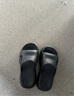 熱風(fēng)厚底女拖鞋夏季新款小個(gè)子戶(hù)外增高休閑沙灘涼拖百搭一字拖 01黑色透氣款（H62W25215） 37-38 M 曬單實(shí)拍圖