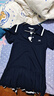 范思藍(lán)恩短袖涼感學(xué)院風(fēng)polo連衣裙女2024夏新款索羅那T恤裙12917 藏青色 M 曬單實(shí)拍圖