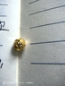 中國黃金（CHINA GOLD）金錢珠黃金轉運珠999足金DIY串珠配件七夕情人節(jié)禮物送男女朋友 足金金錢珠約0.1g【單轉運珠】【紀念品】 曬單實拍圖