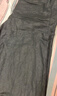 無(wú)印良品（MUJI）女式漢麻混斜紋抽褶寬版褲褲子女款25年夏季休閑褲女裝闊腿褲長(cháng)褲 黑色 L (165/70A) 曬單實(shí)拍圖