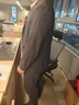 羅蒙（ROMON）夏季薄款防曬西服男士春夏潮流休閑單西冰絲透氣防曬西裝外套男 灰綠 XL /180碼 曬單實(shí)拍圖