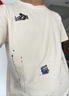 南極人（Nanjiren）時尚美式潮牌潑墨刺繡短袖T恤 2025夏季新款輕奢男士半袖上衣小衫 杏色 3XL 【建議150-175斤】 曬單實拍圖