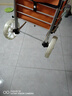 SDFFKOS購物車(chē)輪子買(mǎi)菜車(chē)小拖車(chē)小拉車(chē)輪子手拉車(chē)轱轆配件橡膠減震輪子 雙軸承白色直徑17厘米一對 曬單實(shí)拍圖