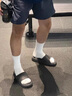匹克態(tài)極拖鞋男夏季運動(dòng)戶(hù)外沙灘鞋居家防滑舒適軟彈厚底涼拖男女同款 全黑 43 曬單實(shí)拍圖