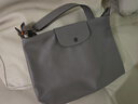 瓏驤（LONGCHAMP）Le Pliage Xtra32牛皮Hobo袋單肩月牙腋下手提包 送女友七夕禮物 斑鳩灰 10189987P55 經(jīng)典熱銷款 曬單實(shí)拍圖