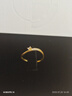 慕璨（OWN SHINE）【官方正品】小月影小星璨999黃金女戒指鑲嵌培育鉆疊帶 送女友 小星璨【定制圈口聯(lián)系客服/克重多退少補(bǔ)】 15號-1.66g 曬單實(shí)拍圖