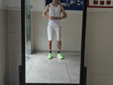 asics亞瑟士童裝夏季男女兒童吸濕速干颶風(fēng)秒干柔軟舒適涼感短袖T恤 灰色-短褲 170 cm 曬單實(shí)拍圖
