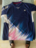 YONEX新款yonex尤尼克斯羽毛球服情侶短袖速干運動(dòng)服上衣 110442BCR-牛仔藏青-男款 2XL 曬單實(shí)拍圖