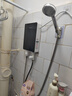 美的多采即熱式電熱水器電家用小型恒溫速熱衛(wèi)生間過(guò)水熱洗澡免儲(chǔ)水 5500W （墨石黑）+漏保開關(guān) 曬單實(shí)拍圖