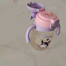 cica兒童水杯庫洛米寶寶學飲吸管杯PPSU嬰幼兒園奶瓶3月-6歲以上水壺 三麗鷗庫洛米 450ml -背帶+重力球 曬單實拍圖