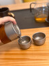 不止荒野戶外鈦杯保溫杯鈦合金燒水杯戶外露營野餐茶具套裝水壺純鈦杯 350ml茶壺+50ml茶杯*3個+收納袋 曬單實拍圖