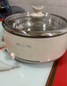 愛德4L~5L分體式家用電火鍋304不銹鋼內(nèi)膽2-4-6人多功能電熱鍋電煮鍋316不銹鋼 304鋼款白色4L 曬單實(shí)拍圖