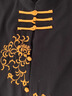 宏極太極服男女新款棉麻武術(shù)表演服裝青花瓷刺繡練功服八段錦太極套裝 白色中長(cháng)款富貴花 S 曬單實(shí)拍圖