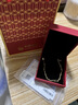 中國黃金（CHINA GOLD）滿天星18k金手鏈小金珠轉(zhuǎn)運(yùn)珠新款雙七夕情人節(jié)禮物送女朋友老婆 18K黃金/小金珠手鏈【代寫賀卡】 約0.6g 曬單實(shí)拍圖