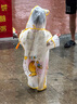 牧萌兒童雨衣男童女童防水全身雨披幼兒園小學(xué)生雨具 黃色小黃鴨 M 曬單實(shí)拍圖