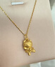 京越隆黃金哈嘍Kitty吊墜999足金跳舞天使KT蝴蝶結(jié)凱蒂小貓掛墜女項鏈 黃金跳舞KT約0.9-1g【贈s925銀鍍金鏈】 曬單實拍圖