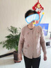 恒源祥媽媽裝春秋毛衣女羊毛衫上衣婆婆繡花中老年女裝奶奶針織開衫外套 紅色 M 曬單實(shí)拍圖