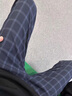 黑盒白格子褲男夏季薄款美式復(fù)古高街垂感闊腿寬松微喇褲子直筒休閑長褲 QYRJ-KZ7802深藍(lán)色 XL 【140-160斤】 曬單實(shí)拍圖