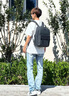 七匹狼15英寸電腦背包商務(wù)通勤雙肩包男士2025新款大容量旅行包學(xué)生書包 時尚黑 【 15寸獨立電腦倉】 曬單實拍圖