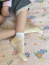 米樂(lè )魚(yú)MILOFISH兒童襪子春秋夏季薄款男童女童寶寶中筒襪7A抗菌透氣網(wǎng)眼大童棉襪 春夏透氣網(wǎng)眼中筒襪-漸變星河 5雙 5-7歲 18-20cm 適合腳長(cháng)16-18cm 曬單實(shí)拍圖
