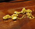 六福珠寶光影金足金絲綢金蕾絲水滴黃金項鏈套鏈送禮 計價(jià) GJGTBN0029 9.13克(含工費1379元) 曬單實(shí)拍圖
