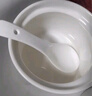 京東京造 燉盅 陶瓷湯碗蒸蛋燕窩輔食碗家用帶蓋贈(zèng)勺子純白460ml 曬單實(shí)拍圖