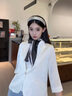 瑪麗亞·古琦（MARJA KURKI）百搭桑蠶絲方巾真絲絲巾女士教師節禮物女友生日禮盒裝剪影黑 曬單實(shí)拍圖