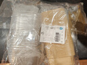 庭好紙杯蛋糕模具50只方形一次性帶蓋烘焙紙托工具面包包裝盒杯子 曬單實(shí)拍圖