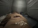 牧高笛（MOBIGARDEN）睡袋 戶外露營單人磨毛棉保暖信封睡袋新月1.8 NX20562026 松露色 曬單實拍圖