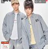 Lee25新品寬松版翻領(lǐng)復古淺藍色男女同款復古長(cháng)袖牛仔襯衫休閑潮 淺藍色（尺碼偏大，拍小一碼） XS 曬單實(shí)拍圖