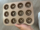 重鋼加厚款不沾24連模小蛋糕模具12連咕咕霍夫24連甜甜圈模具 12連金色咕咕霍夫烤盤(pán) 曬單實(shí)拍圖