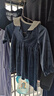 童泰女童連體秋季衣服裙子時(shí)尚長袖公主裙TS33Q337-DS 藍(lán)色 90cm  曬單實(shí)拍圖
