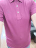 NAOTIEA納奧蒂爾小帆船純色POLO衫短袖女2026夏季新款翻領(lǐng)休閑大碼T恤 紫紅色 M （ 建議110-125斤） 曬單實(shí)拍圖
