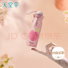 天堂 防紫外線陽傘五折 小巧便攜水果傘折疊結(jié)實晴雨兩用女 甜杏粉 曬單實拍圖