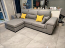 布卡格2025新款可拆洗布藝沙發(fā)大小戶(hù)型乳膠科技布沙發(fā)貴妃客廳轉角組合 淺灰 棉麻(海綿版) 2.55m (雙+貴) 曬單實(shí)拍圖