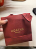 AGATHA/璦嘉莎 愛(ài)心小狗銀項(xiàng)鏈女【生日禮物】送女友閨蜜高級(jí)感輕奢吊墜 瑪瑙紅 曬單實(shí)拍圖