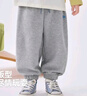嘟嘟家男童衛(wèi)衣套裝秋裝兒童翻領長袖寶寶秋季兩件套女童休閑上衣長褲潮 淺灰色 90 cm 曬單實拍圖