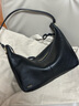愛(ài)步（ECCO）單肩包 2025新款輕奢牛皮手提包女包 小號肩背包9108224 黑色910822490000 曬單實(shí)拍圖