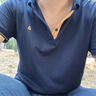 杉杉【涼感桑蠶絲】短袖T恤男士夏季商務(wù)休閑通勤翻領(lǐng)上衣男裝體恤 曬單實(shí)拍圖
