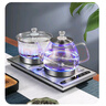 FUNORK全自動(dòng)上水電熱水壺電茶壺泡茶專用燒水器茶臺(tái)燒水壺一體機(jī)茶桌茶幾嵌入式茶具 清潔款不銹鋼色（37x20cm） 曬單實(shí)拍圖