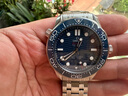 歐米茄（OMEGA）【二手99新】歐米茄海馬300/150男表全自動(dòng)機械日歷顯示防水夜光潛水表瑞士腕表 24全套藍鋼210.30.42.20.03.001 曬單實(shí)拍圖