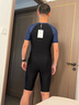 WATERTIME/水川 泳衣男全身連體男士防尷尬速干透氣平角游泳褲游泳裝備 L 曬單實(shí)拍圖