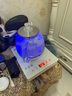 益茶福全自動(dòng)上水電熱水壺茶臺(tái)燒水壺飲水燒水一體機(jī)玻璃底部上水單壺茶幾煮茶壺保溫泡茶壺開水壺煲水壺 1L 藍(lán)光玻璃壺ZC-S516套裝 曬單實(shí)拍圖