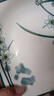 釉下彩中式簡約水仙花家用陶瓷創(chuàng)意高檔如意方盤異型陶瓷盤子套裝 對角8.5英寸水仙花方盤【4個裝】 曬單實拍圖