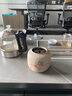 復(fù)古粗陶茶葉罐子老巖泥陶瓷大號(hào)儲(chǔ)藏罐防潮家用中式密封罐醒茶罐 瓷蓋圓鼎罐-事事如意 曬單實(shí)拍圖