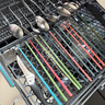 海爾（Haier）【四驅雙面洗W5000SPro】國家補貼20%洗碗機嵌入式 18套+3大容量智能開關門速干EYSZW18586GHU1 曬單實拍圖