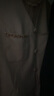 拉珂蒂（La Koradior）時尚春新款羊毛假兩件蕾絲減齡釘珠氣質(zhì)連衣裙 淡橙紅 M 曬單實拍圖