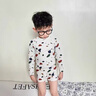 G.DUCKKIDS小黃鴨童裝男童分體泳衣夏季2024兒童游泳衣中小童大理石紋泳裝潮 石頭紋 100 建議2~3歲【 90-100cm】 曬單實拍圖